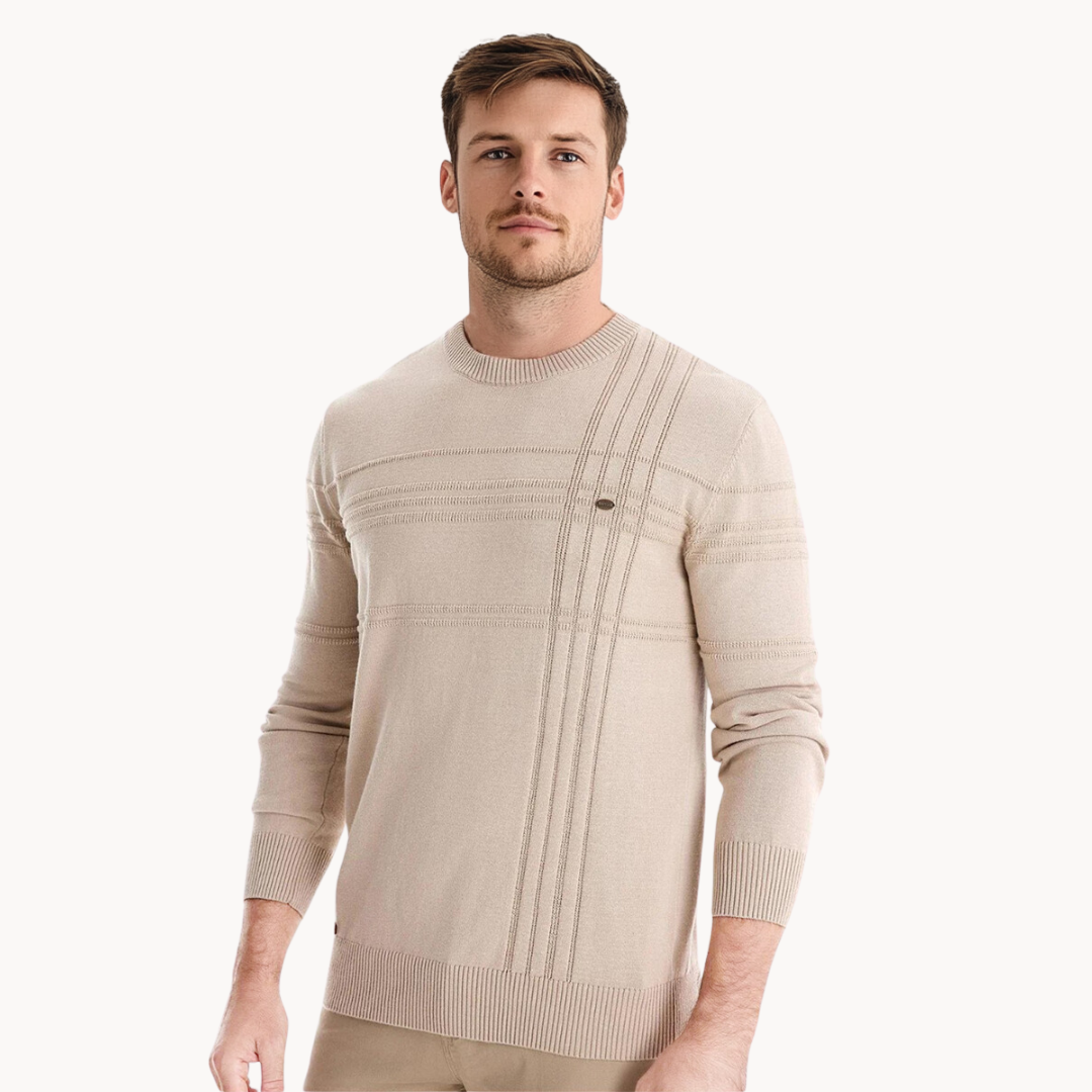 RIOT | Stijlvolle herenpullover met ruitdesign