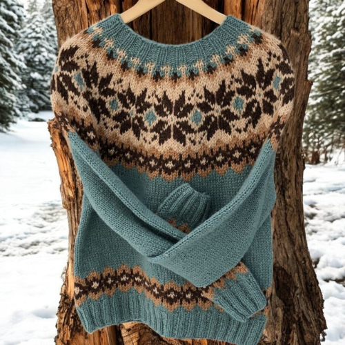 MAISON LORÉA™ – Warme trui met klassieke winterdetails