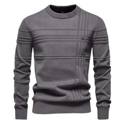 NICO | Katoenen herentrui met streepdesign