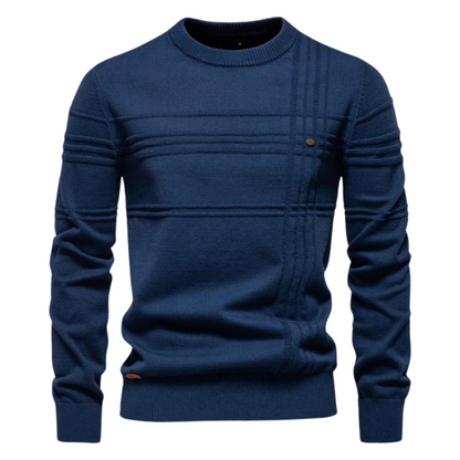 NICO | Katoenen herentrui met streepdesign