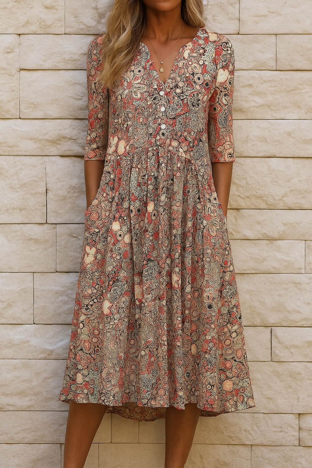 Constance | V-Hals Jurk