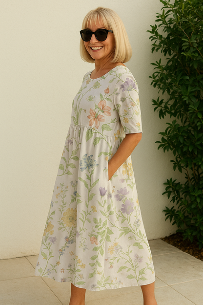 Maria | Elegante Midi Jurk