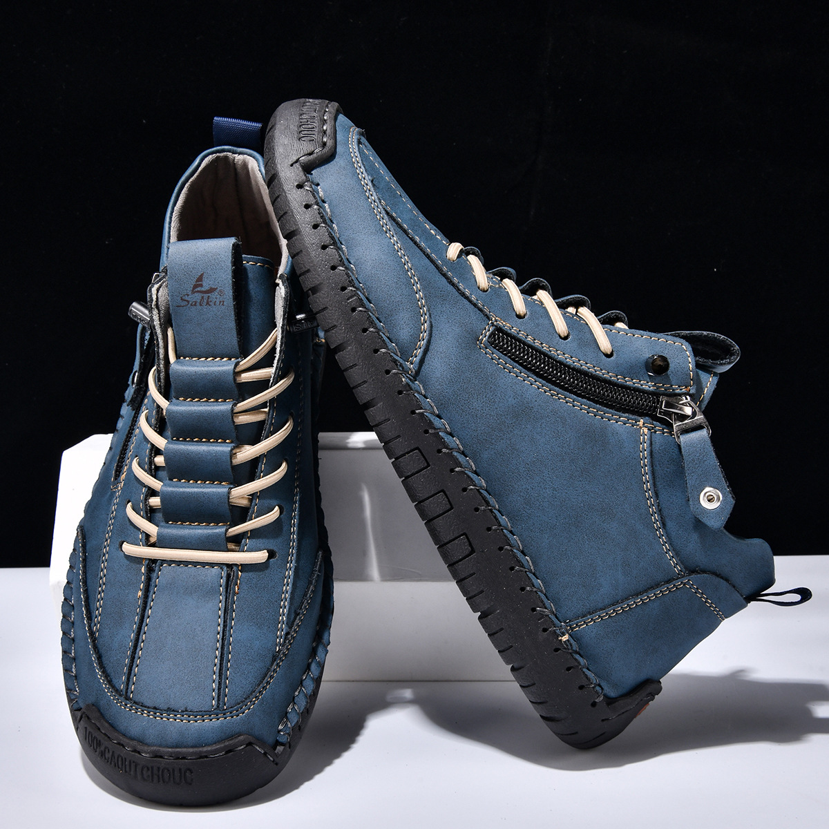 ADAM™ | Nubuckleder Schoenen met Rits voor Mannen