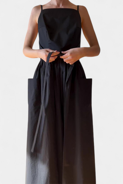 HANNA | Lange Jurk met Verstelbare Lussen voor Romantische Stijl en Zomerse Comfort
