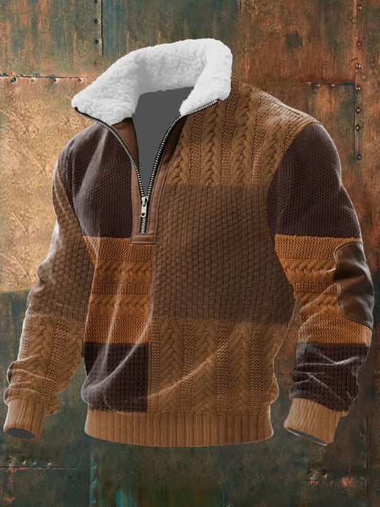 ASPEN™ | ZIPPER TRUI MET HOOGE KRAAG EN VOERING