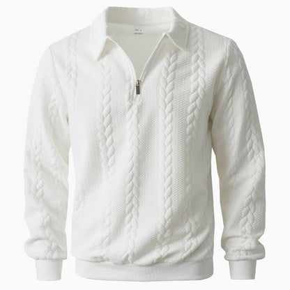 NOAH™ | Quarter Zip Polo met Verzorgde Look en Dagelijks Comfort voor Heren