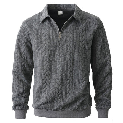 NOAH™ | Quarter Zip Polo met Verzorgde Look en Dagelijks Comfort voor Heren