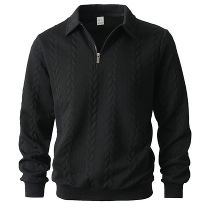 NOAH™ | Quarter Zip Polo met Verzorgde Look en Dagelijks Comfort voor Heren