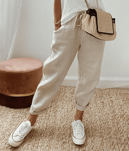 Maison Loréa® | Elegante katoen-linnen broek 1+1 GRATIS
