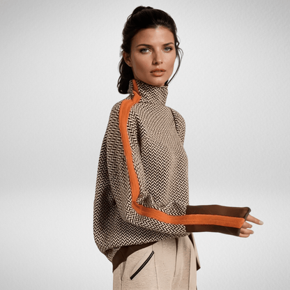 ELLEN | Elegante Trui met Contrasterende Strepen voor Dagelijks Comfort