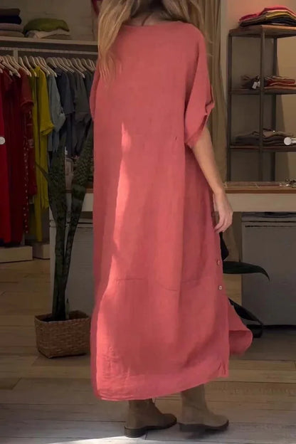LILA | Elegante en Casual Jurk met Knopen