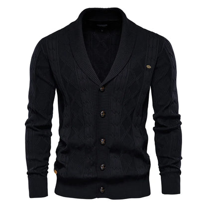GUSTO | Heren-Cardigan met Knopsluiting