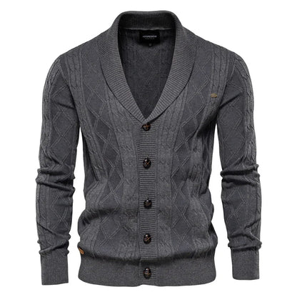GUSTO | Heren-Cardigan met Knopsluiting