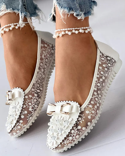 LORA | Elegante Orthopedische Ballerina's met Pijnverlichtende Ondersteuning en Romantisch Design voor Elke Dag