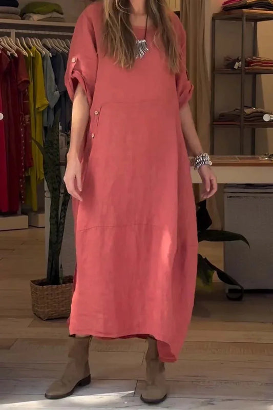 LILA | Elegante en Casual Jurk met Knopen