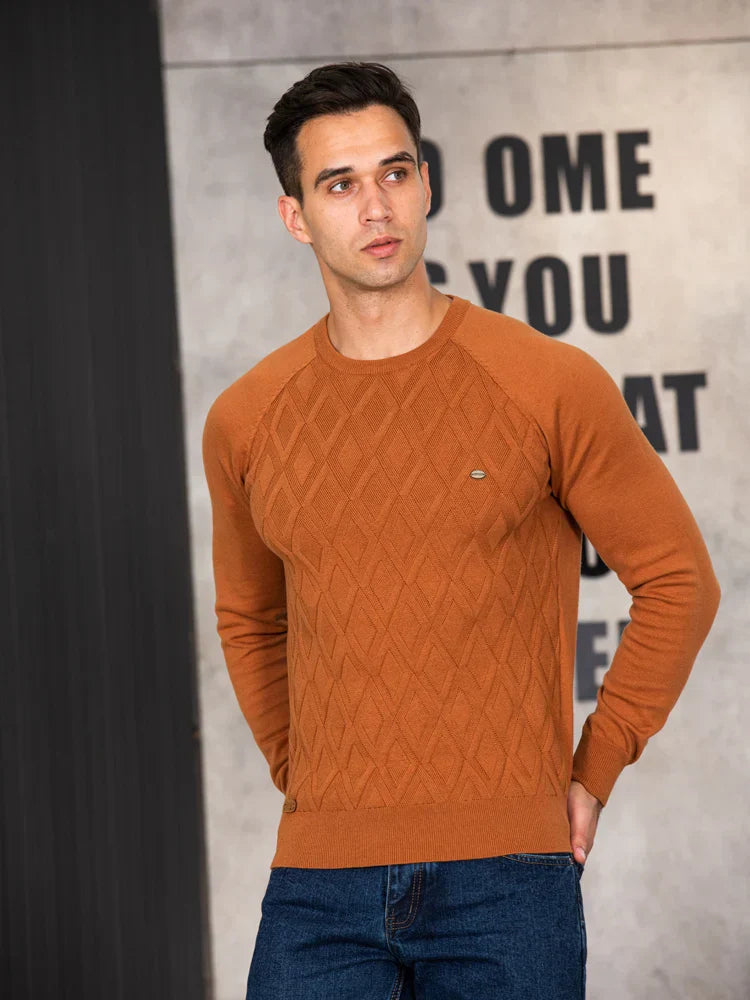 FLX | Herenpullover met Ruitpatroon