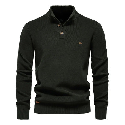 PULSE | Herenpullover met knoopdesign