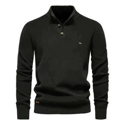 LUCA | Stijlvolle herenpullover met knoopdesign