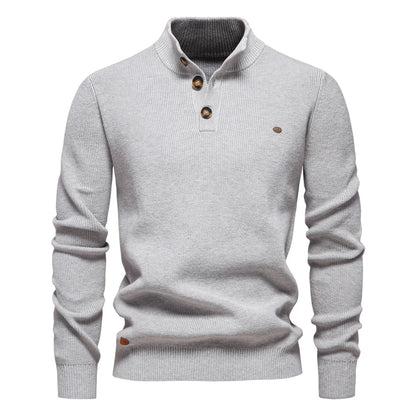 PULSE | Herenpullover met knoopdesign
