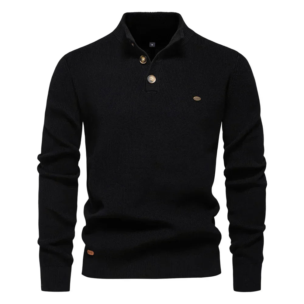 PULSE | Herenpullover met knoopdesign