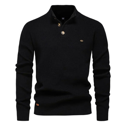 LUCA | Stijlvolle herenpullover met knoopdesign