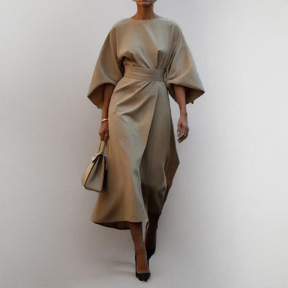 LOTTE | Elegante Kimono Maxi Jurk met Accenttaille