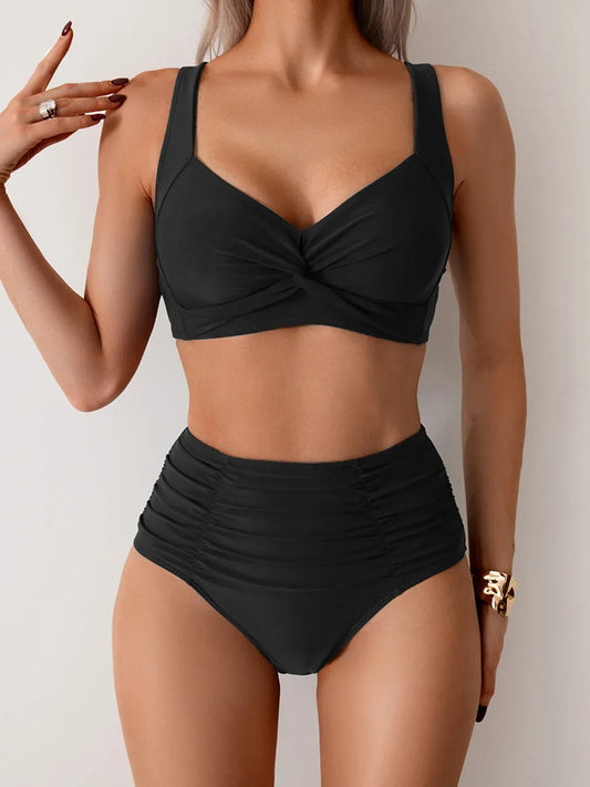 HANA | Bikini Bandeau Model met Buikcontrole en Elegante Strandstijl