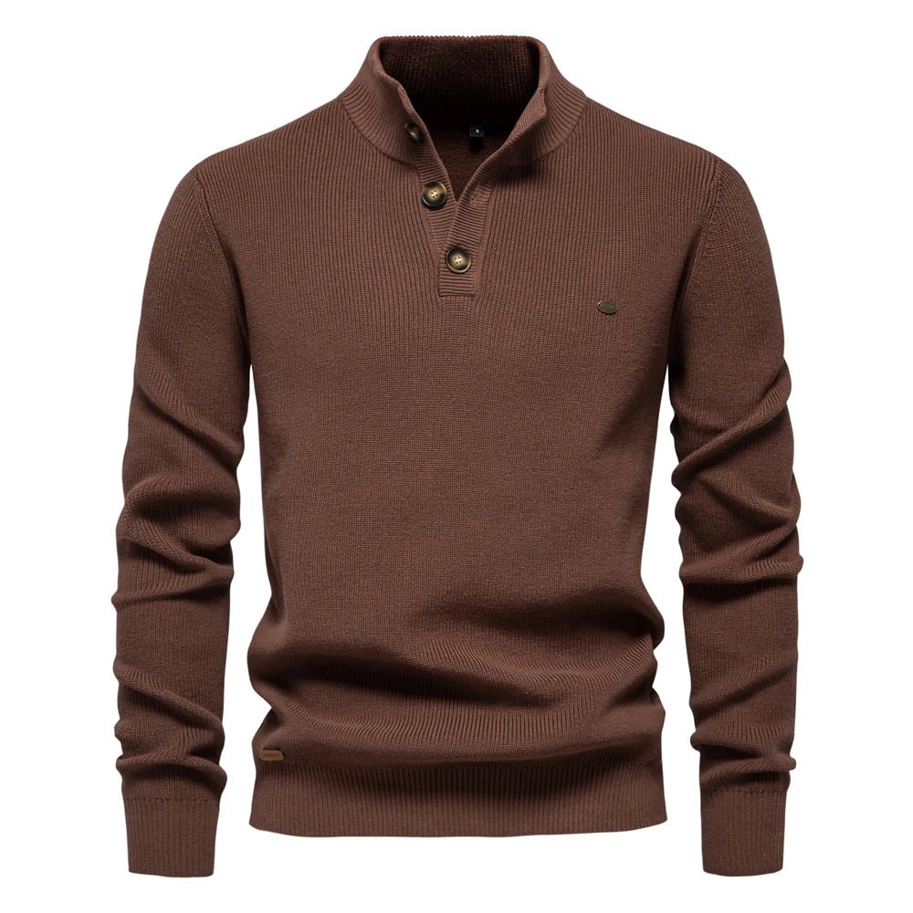 LUCA | Stijlvolle herenpullover met knoopdesign