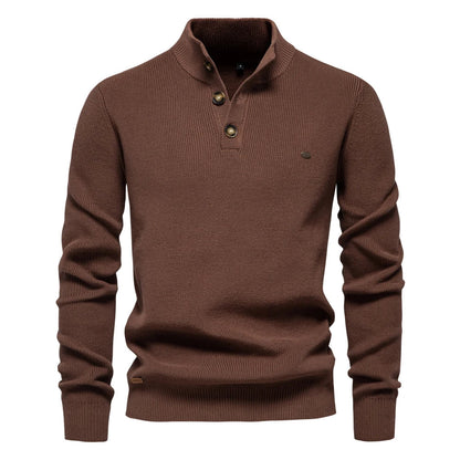 PULSE | Herenpullover met knoopdesign