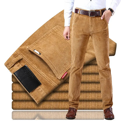 MAISON LORÉA | Premium Ribstof Broek met Rechte Pijp