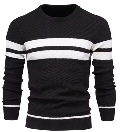 CORE | Stijlvolle herenpullover met visgraatpatroon