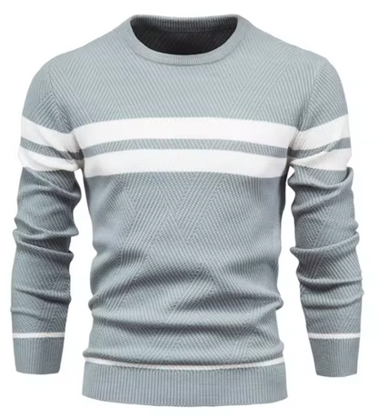 CORE | Stijlvolle herenpullover met visgraatpatroon