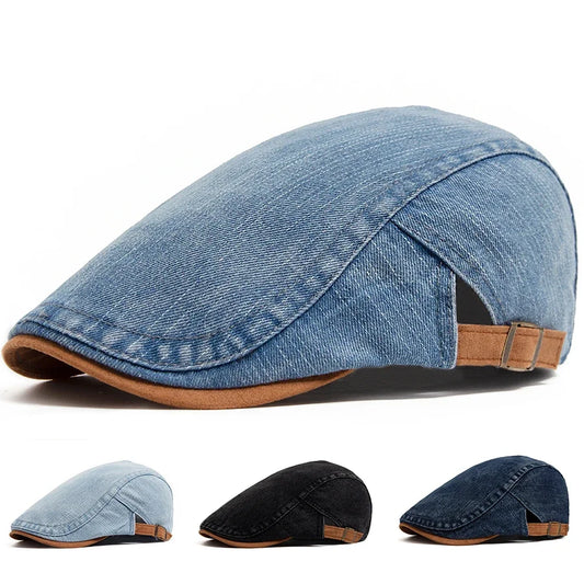Robin™ | Premium Denim Flat Cap – Tijdloze Stijl & Dagelijks Comfort (TIJDELIJK 1+1 GRATIS!)