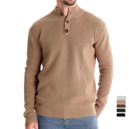PULSE | Herenpullover met knoopdesign