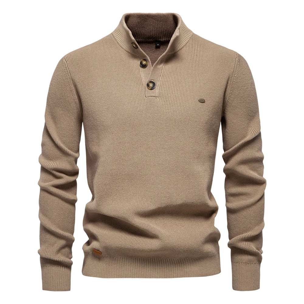 PULSE | Herenpullover met knoopdesign