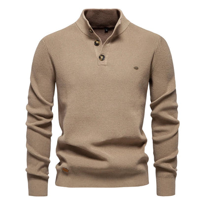 LUCA | Stijlvolle herenpullover met knoopdesign