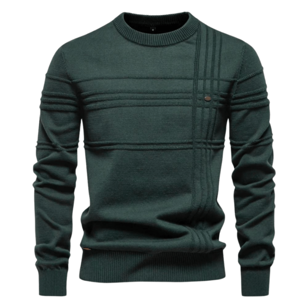 MILO | Stijlvolle herenpullover met ruitdesign