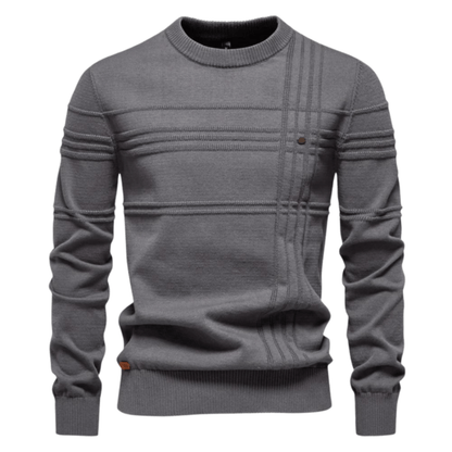 MILO | Stijlvolle herenpullover met ruitdesign
