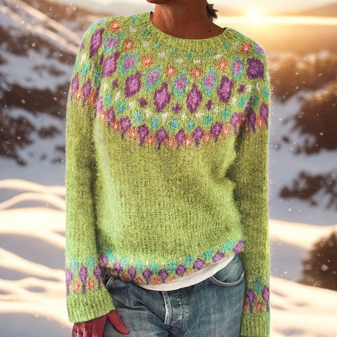 MAISON LORÉA™ – Wintertrui met tijdloos Scandinavisch patroon