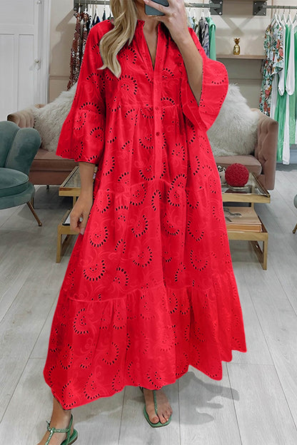 TINA | Lange jurk met elegante stijl en dagelijks comfort voor de zomer en informele gelegenheden