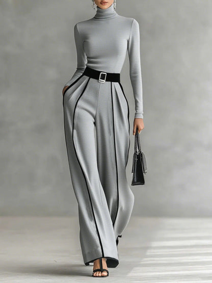 SUUS| Elegante tweedelige set met tailleaccent en verfijnde look