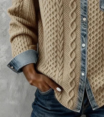 SANNE™ | Gebreide Top met Warm Comfort en Tijdloze Chic voor Elke Dag
