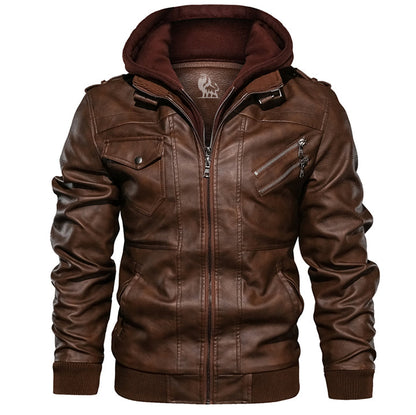 DELTA™ | Capuchon & Warmte Leren Jas