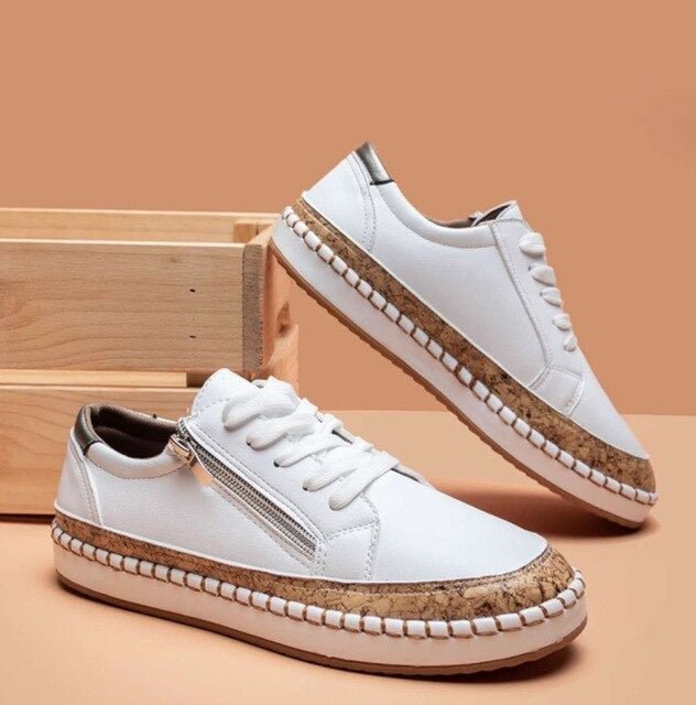 FIORE | Orthopedische Sneakers met Uniek Vintage Bloemontwerp