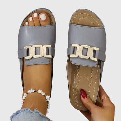 Kathryn - Comfortabele Gespsandalen