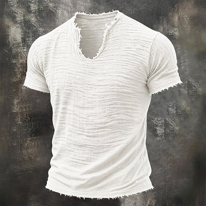 Leonard | Vintage V-Hals T-Shirt | 100% Katoen