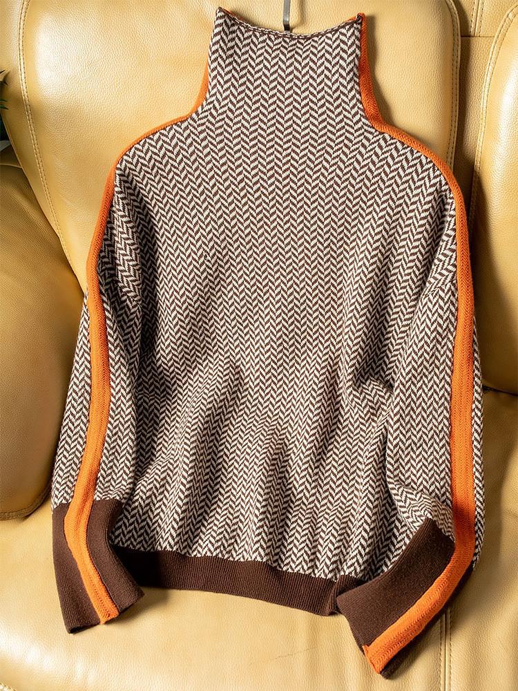 ELLEN | Elegante Trui met Contrasterende Strepen voor Dagelijks Comfort