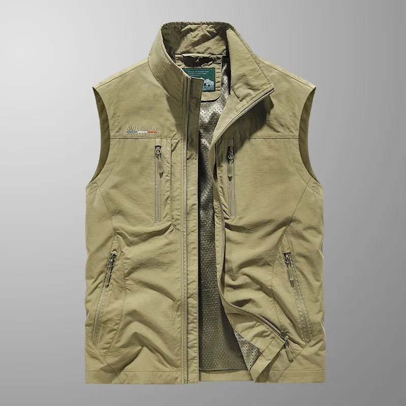 FRANS | Ademende Bodywarmer met meerdere zakken