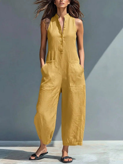 Lucinda | Elegante Mouwloze Jumpsuit