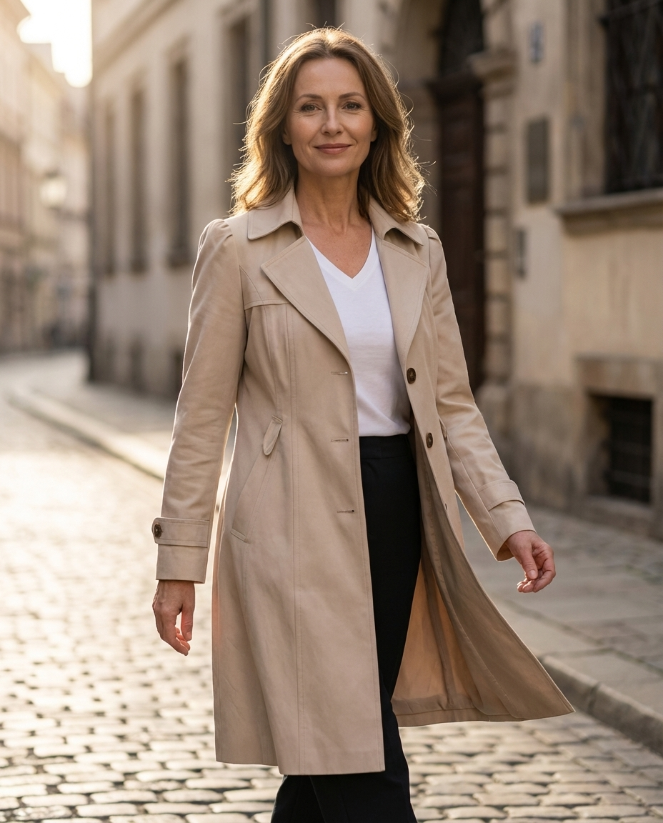 Wilma | Stijlvolle trenchcoat voor lente & zomer | licht & elegant
